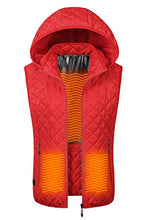 Load image into Gallery viewer, Heated Vest for Girls with Rechargeable Battery Pack Included - 7v Smart Warming Hooded Vest