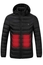 Load image into Gallery viewer, Heated Super Lightweight Jacket with Rechargeable Battery Pack Included for Men and Women Black