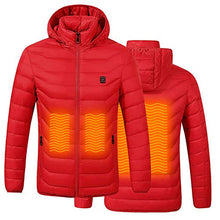 Load image into Gallery viewer, Heated Super Lightweight Jacket with Rechargeable Battery Pack Included for Men and Women Black