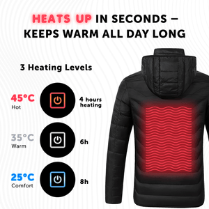 Heated Super Lightweight Jacket with Rechargeable Battery Pack Included for Boys and Girls