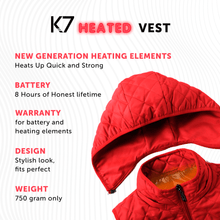 Load image into Gallery viewer, Heated Vest for Girls with Rechargeable Battery Pack Included - 7v Smart Warming Hooded Vest