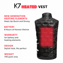 Load image into Gallery viewer, Boys (Juniors, Teenagers) Heated Vest - Electric Heating 7v Smart Warming Vest - Rechargeable Battery Pack Included