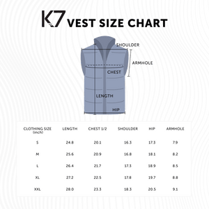 Boys (Juniors, Teenagers) Heated Vest - Electric Heating 7v Smart Warming Vest - Rechargeable Battery Pack Included